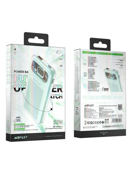 Powerbank 10000mAh Sparkling Series greito įkrovimo 30W žalia
 
Powerbank 10000mAh Sparkling Series greito įkrovimo 30W žalia