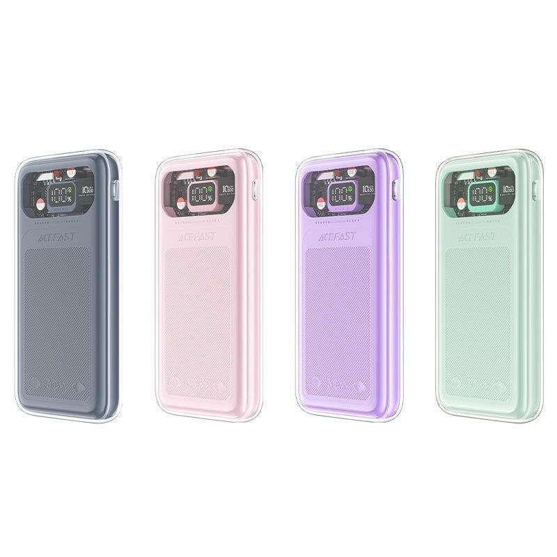 Powerbank 10000mAh Sparkling Series greito įkrovimo 30W žalia