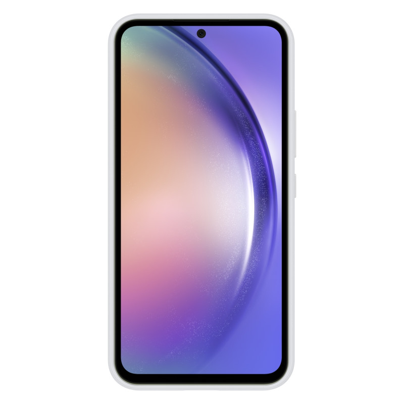 Samsung Galaxy A54 5G Haze Grip dėklas su dirželiu, baltas
