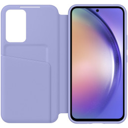 
Galaxy A54 5G Smart View Piniginės kortelės dėklas su atvartu ir langeliu, mėlynas
