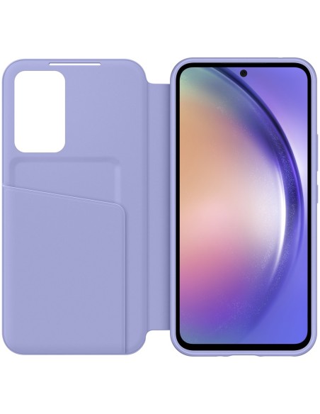 Galaxy A54 5G Smart View Piniginės kortelės dėklas su atvartu ir langeliu, mėlynas
 
Galaxy A54 5G Smart View Piniginės kortelės dėklas su atvartu ir langeliu, mėlynas