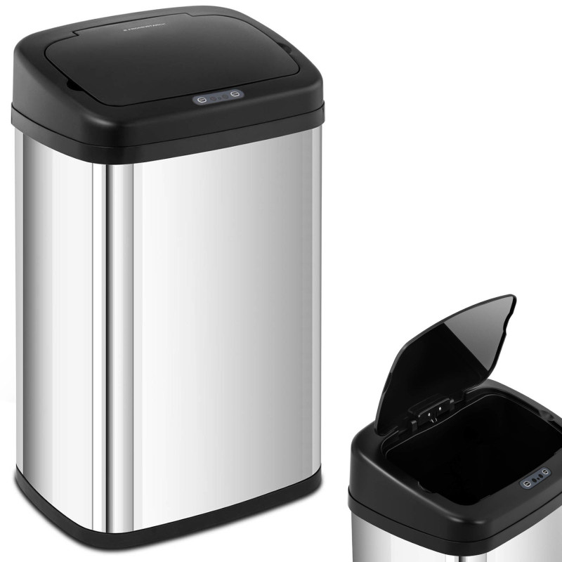 Automatinė bekontaktė stačiakampė šiukšlių dėžė su judesio jutikliu 30 cm 30 l Automatinė bekontaktė stačiakampė šiukšlių dėžė su judesio jutikliu 30 cm 30 l