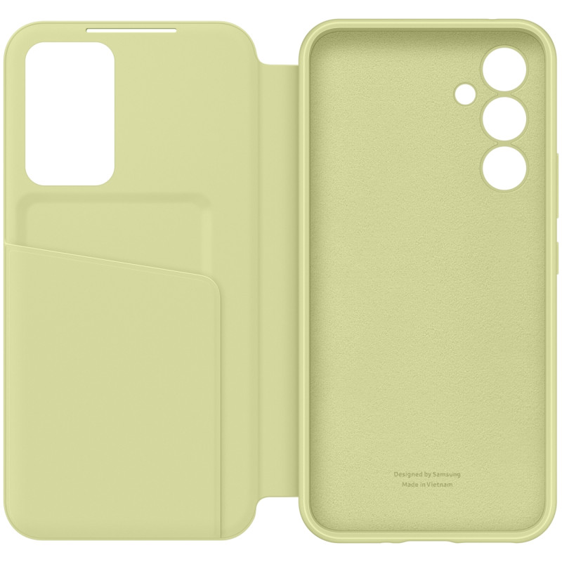 Dėklo dangtelis su atverčiamu langu pinigine, skirta Card Galaxy A54 5G Smart View Wallet Lime