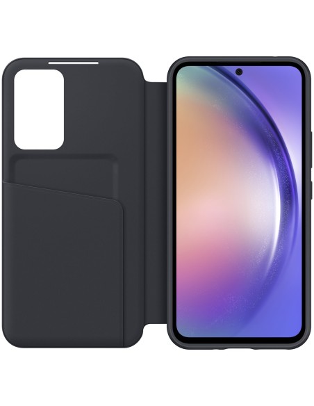 Galaxy A54 5G Smart View Piniginės kortelės dėklas su atvartu ir langeliu, juodas
 
Galaxy A54 5G Smart View Piniginės kortelės dėklas su atvartu ir langeliu, juodas