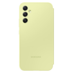 
Dėklo dangtelis su atverčiamu langu pinigine, skirta Card Galaxy A34 5G Smart View Wallet Lime
