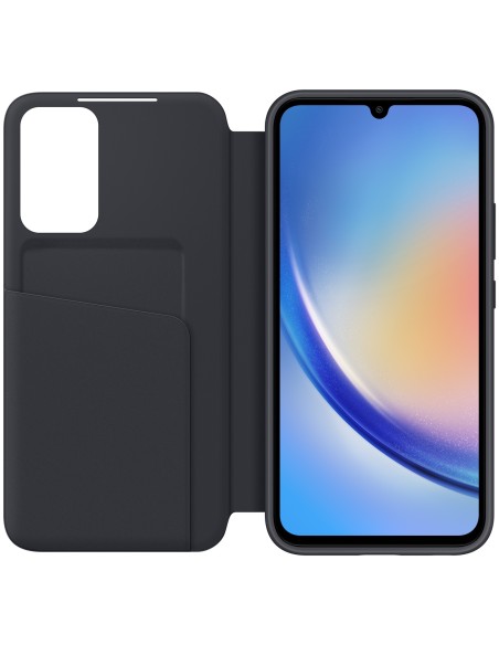 Galaxy A34 5G Smart View Piniginės kortelės dėklas su atvartu ir langeliu, juodas
 
Galaxy A34 5G Smart View Piniginės kortelės dėklas su atvartu ir langeliu, juodas