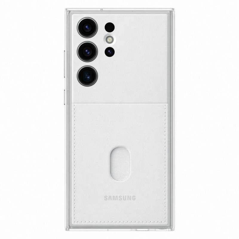 
Galaxy S23 Ultra Frame Cover dėklas su keičiamomis nugarėlėmis, baltas
