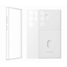 
Galaxy S23 Ultra Frame Cover dėklas su keičiamomis nugarėlėmis, baltas
