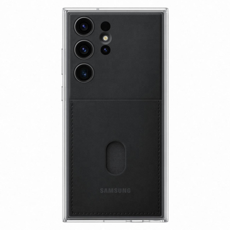 
Galaxy S23 Ultra Frame Cover dėklas su keičiamomis nugarėlėmis, juodas

