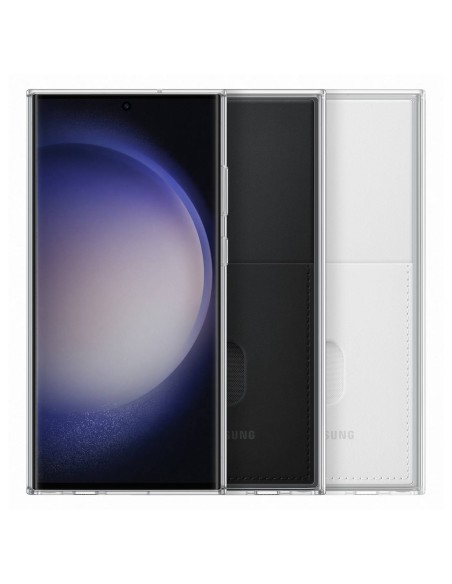 
Galaxy S23 Ultra Frame Cover dėklas su keičiamomis nugarėlėmis, juodas
