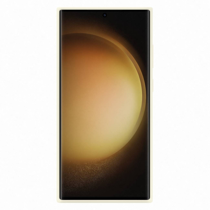 Silikoninis dėklas Samsung Galaxy S23 Ultra Silicone Cover medvilniniam dėklui