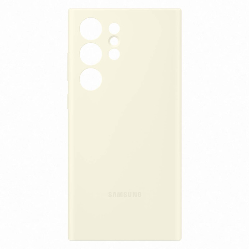 Silikoninis dėklas Samsung Galaxy S23 Ultra Silicone Cover medvilniniam dėklui