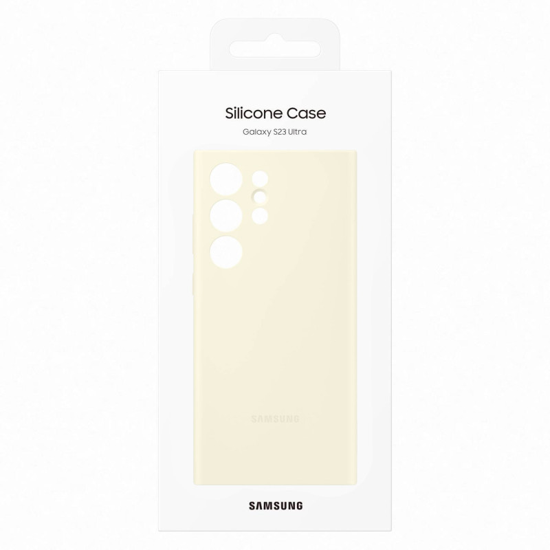 Silikoninis dėklas Samsung Galaxy S23 Ultra Silicone Cover medvilniniam dėklui