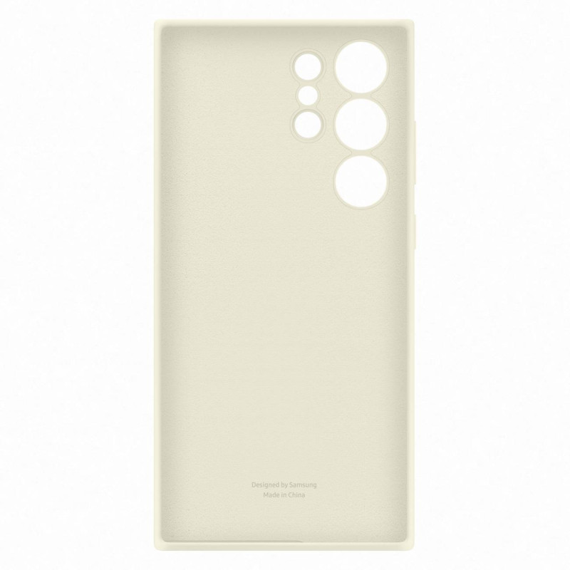 Silikoninis dėklas Samsung Galaxy S23 Ultra Silicone Cover medvilniniam dėklui