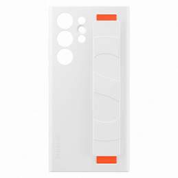 
Silikoninis dėklas su dirželiu, skirtas Samsung Galaxy S23 Ultra Silicone Grip Cover, baltas
