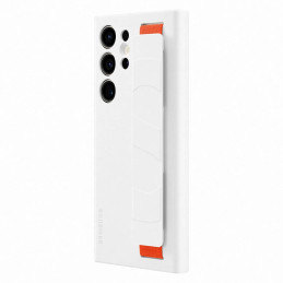 
Silikoninis dėklas su dirželiu, skirtas Samsung Galaxy S23 Ultra Silicone Grip Cover, baltas
