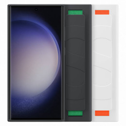 
Silikoninis dėklas su dirželiu, skirtas Samsung Galaxy S23 Ultra Silicone Grip Cover, baltas
