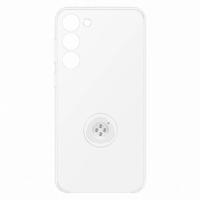 Samsung Galaxy S23+ Clear Gadget Case dangtelis su stovu