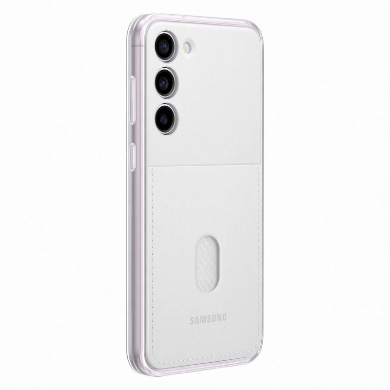 Samsung Galaxy S23+ Frame Cover dėklas su keičiamomis nugarėlėmis, baltas