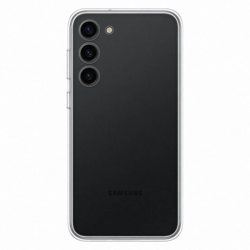 Samsung Galaxy S23+ Frame Cover dėklas su keičiamomis nugarėlėmis, juodas