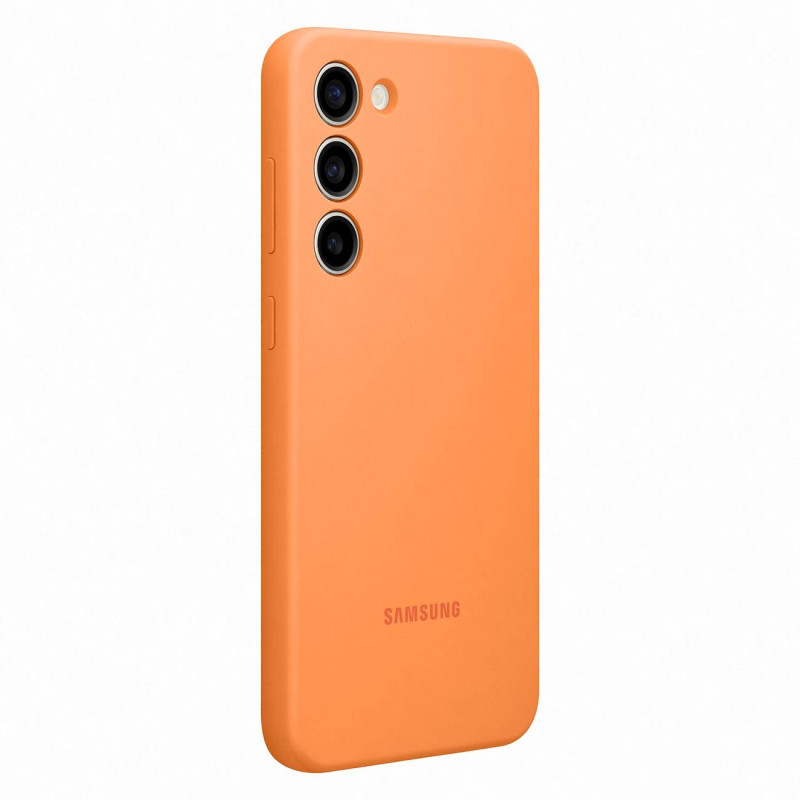 „Samsung Galaxy S23+“ oranžinis silikoninis dangtelis