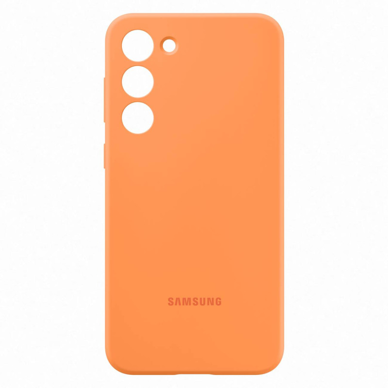„Samsung Galaxy S23+“ oranžinis silikoninis dangtelis