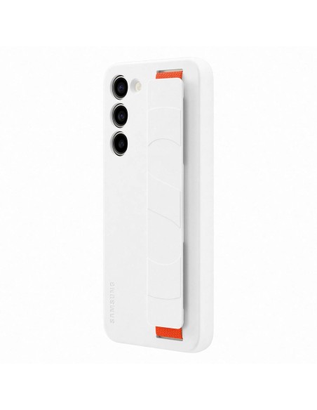 
Silikoninis dėklas su riešo dirželiu Samsung Galaxy S23+, baltas
