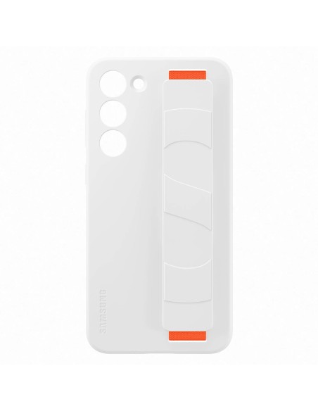 
Silikoninis dėklas su riešo dirželiu Samsung Galaxy S23+, baltas
