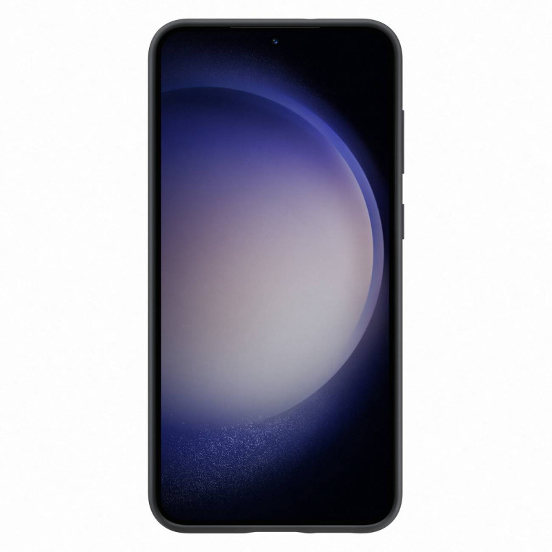Silikoninis dėklas su riešo dirželiu Samsung Galaxy S23+, juodas