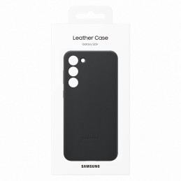 
Samsung Galaxy S23+ Odinis dangtelis, juodas, pagamintas iš natūralios odos
