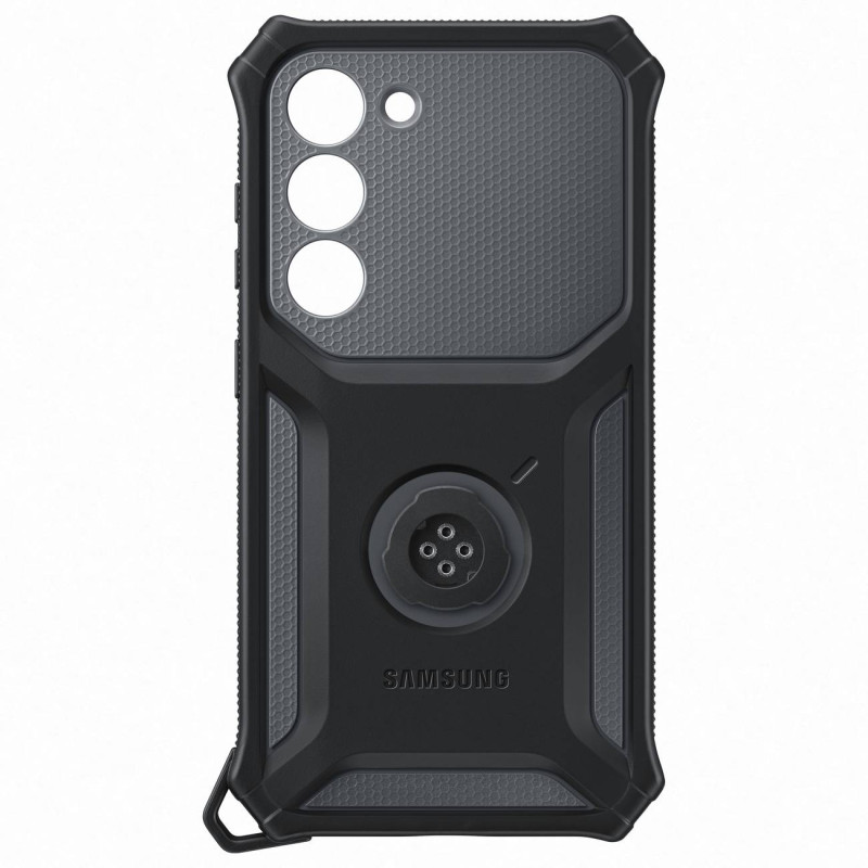 Šarvuotas dangtelis su stovu Samsung Galaxy S23 Rugged Gadget Case, pilkas