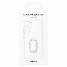 
Samsung Galaxy S23 Clear Gadget Case dangtelis su stovu
