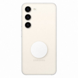 
Samsung Galaxy S23 Clear Gadget Case dangtelis su stovu
