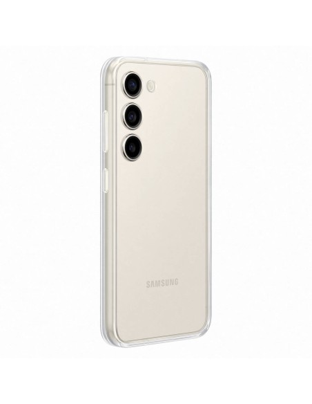 
Samsung Galaxy S23 Frame Cover dėklas su keičiamomis nugarėlėmis, baltas
