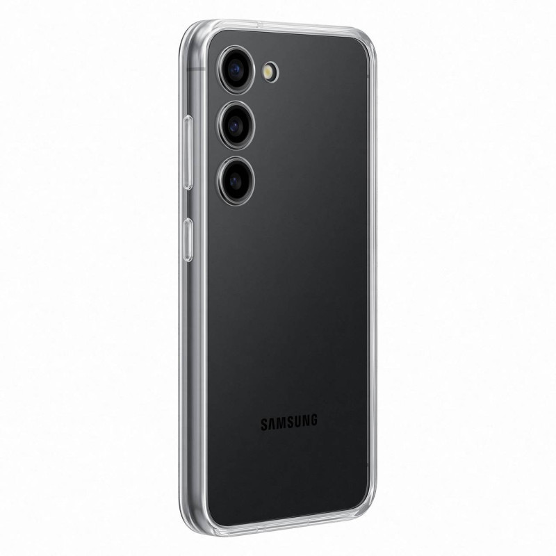 Samsung Galaxy S23 Frame Cover dėklas su keičiamomis nugarėlėmis, juodas