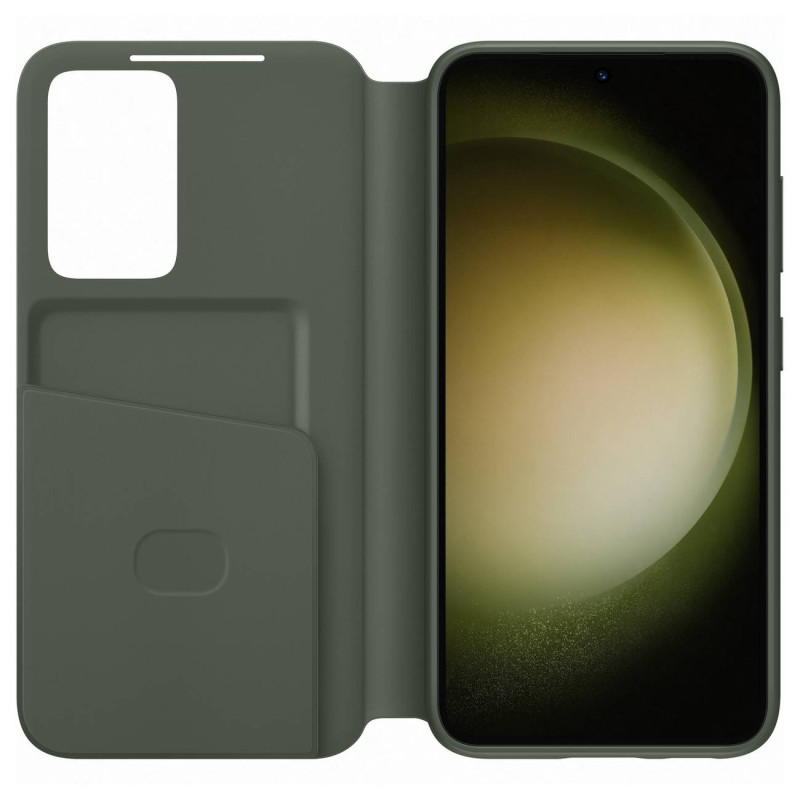 Dėklo dangtelis su atvartu, piniginė Samsung Galaxy S23 kortelei, chaki