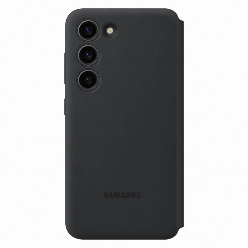 Dėklo dangtelis su atvartu, piniginė Samsung Galaxy S23 kortelei, juoda