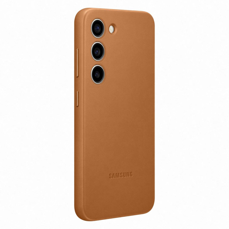 Natūralios odos dėklas skirtas Samsung Galaxy S23 Leather Cover kupranugariui