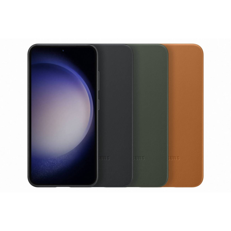 Natūralios odos dėklas skirtas Samsung Galaxy S23 Leather Cover kupranugariui