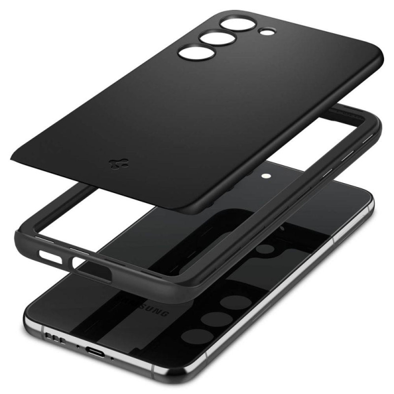 Lengvas ir itin plonas apsauginis dėklas Samsung GALAXY S23 THIN FIT juodas
