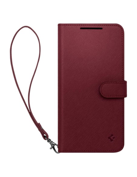 
Galaxy S23+ Wallet S Plus piniginės dėklas ir kortelių laikiklis, bordo spalvos
