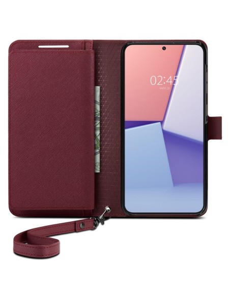 
Galaxy S23+ Wallet S Plus piniginės dėklas ir kortelių laikiklis, bordo spalvos
