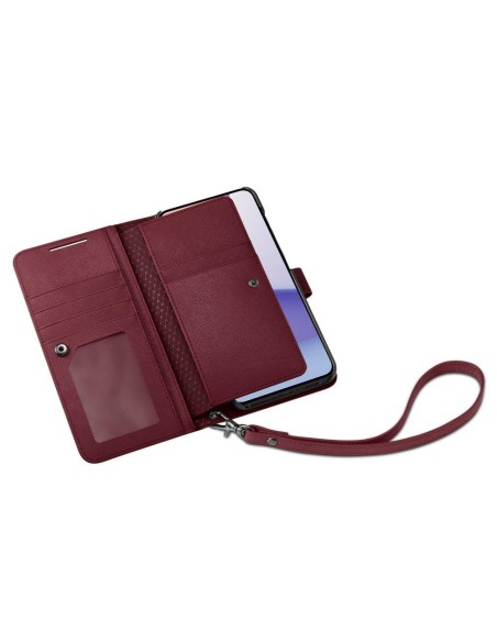 
Galaxy S23+ Wallet S Plus piniginės dėklas ir kortelių laikiklis, bordo spalvos
