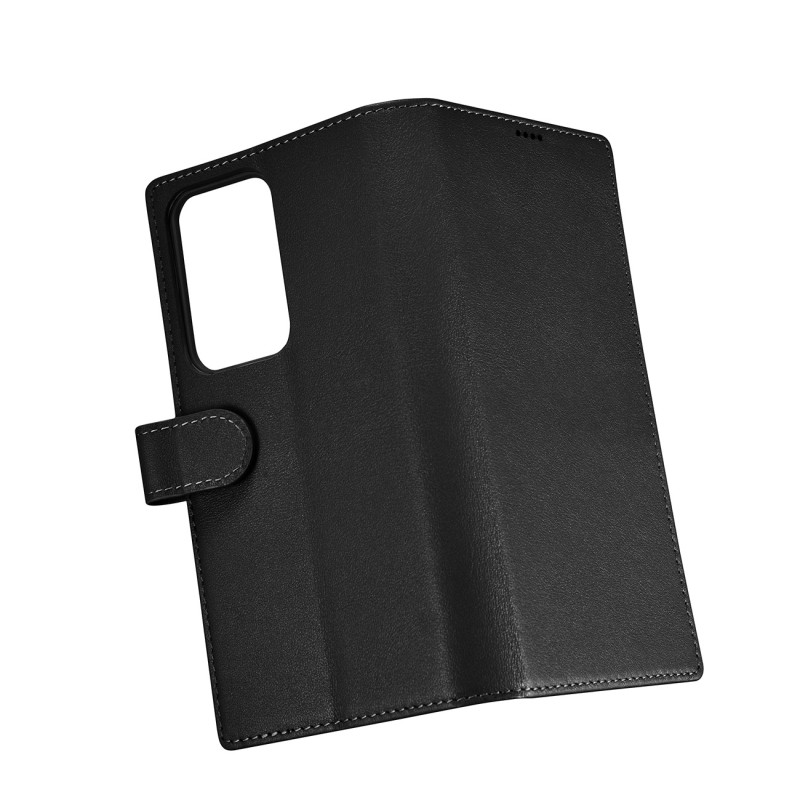 Odinis piniginės dėklas skirtas Samsung Galaxy S23 Ultra Wallet Case, juodas
