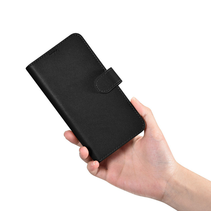 Odinis piniginės dėklas, skirtas Samsung Galaxy S23+ Wallet Case, juodas