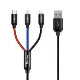 Patvarus kabelis 3in1 USB...