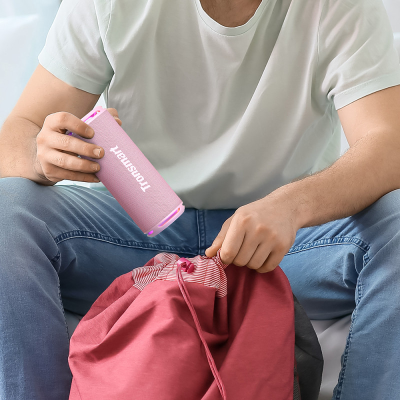 
Tronsmart T7 Lite SBC EQ LED 24W belaidė kolonėlė, rožinė
