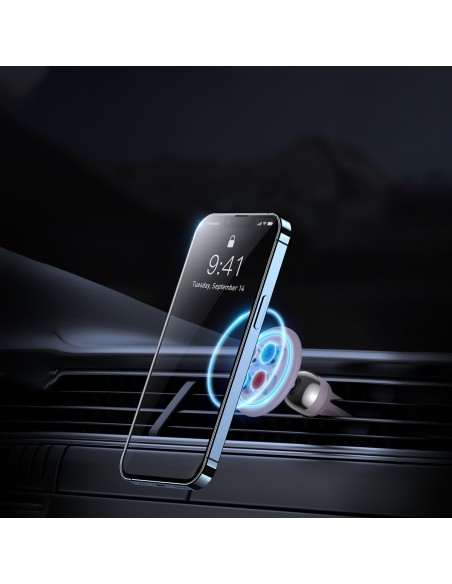 Magnetinis automobilinis išmaniojo telefono laikiklis ventiliacijos grotelėms C01 violetinė Magnetinis automobilinis išmaniojo telefono laikiklis ventiliacijos grotelėms C01 violetinė