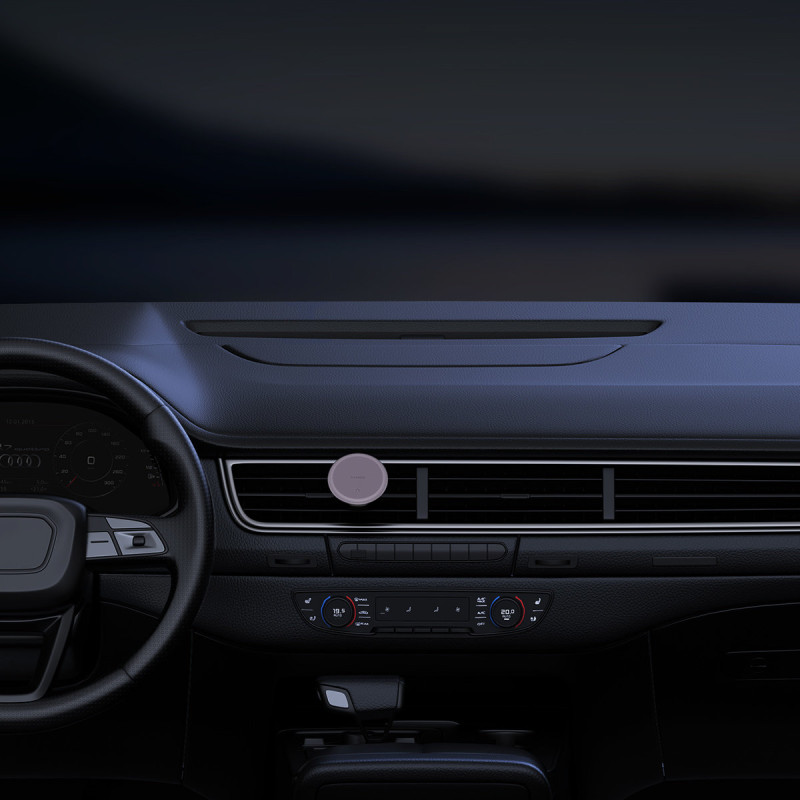 Magnetinis automobilinis išmaniojo telefono laikiklis ventiliacijos grotelėms C01 violetinė