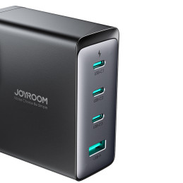 
GaN greitas įkroviklis 140 W 3x USB-C USB-A + USB-C laidas 240 W 1,2 m juodas
